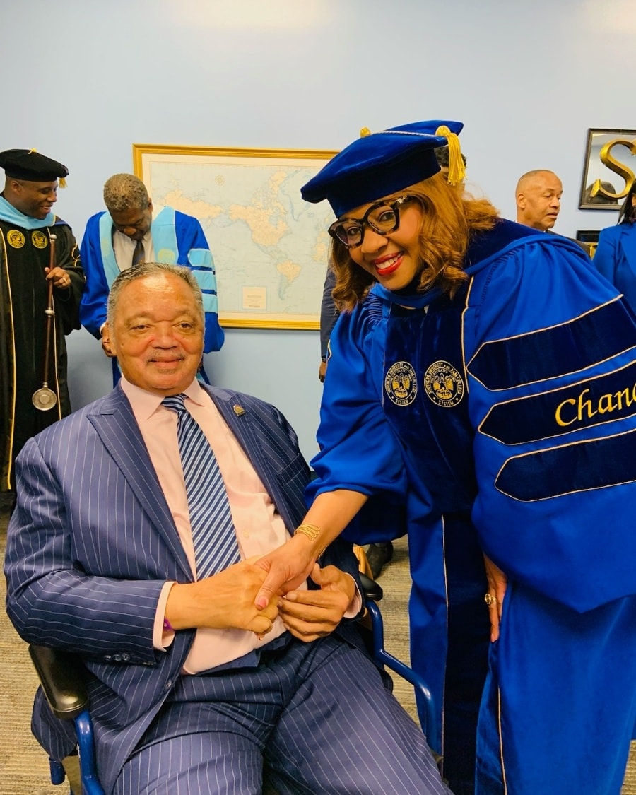 Reverend Jackson with Dr. Gantt