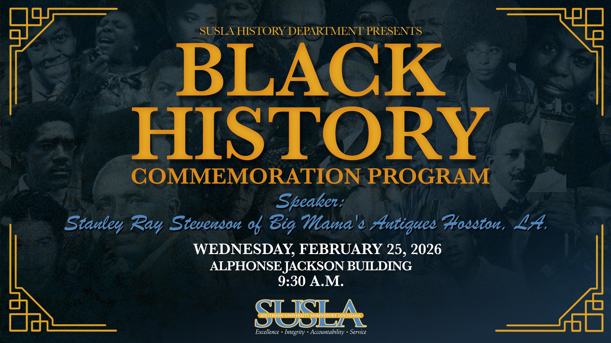 Black History Commemoration Program flyer