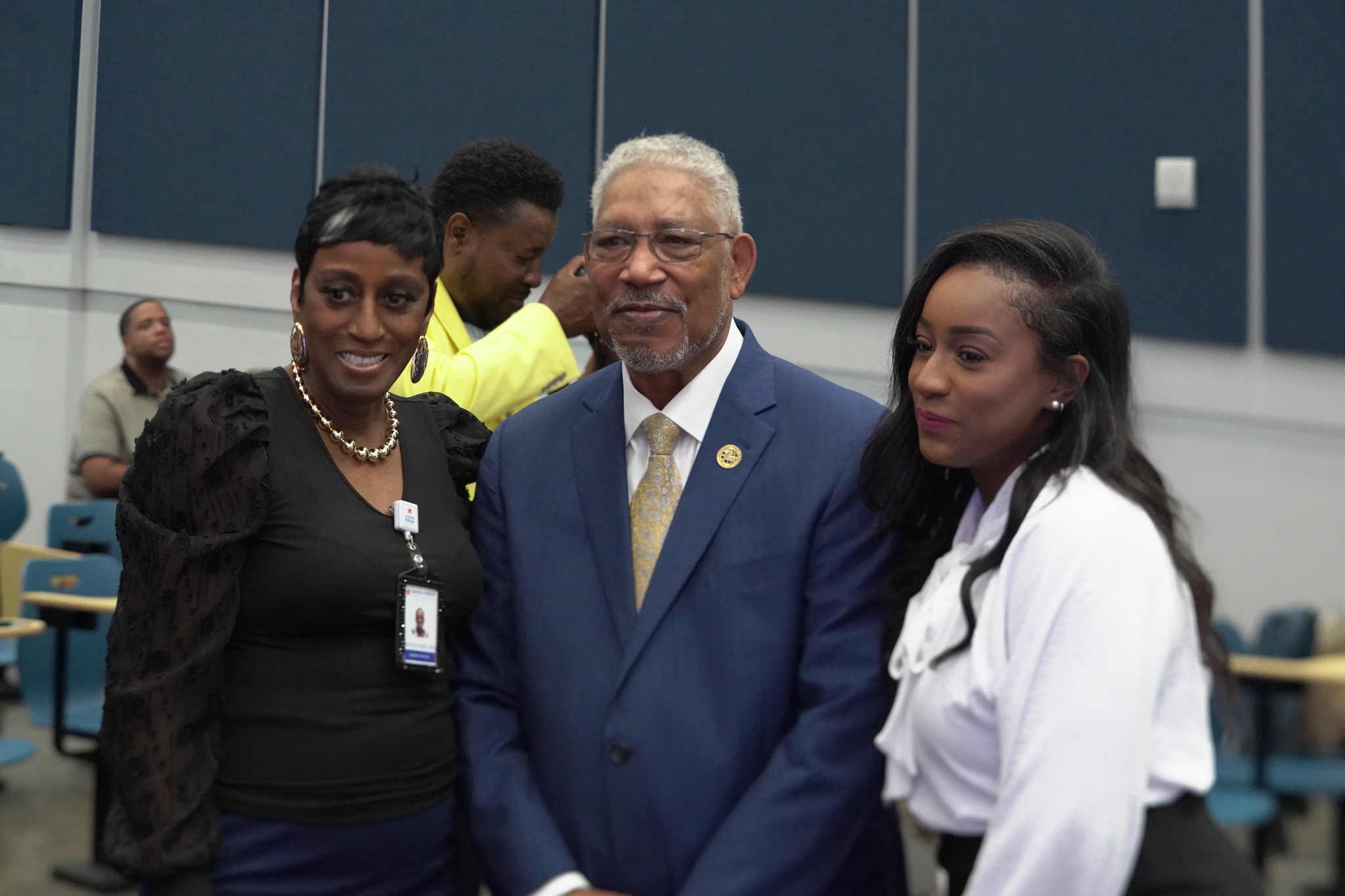 Dr. Belton with Jaguar family