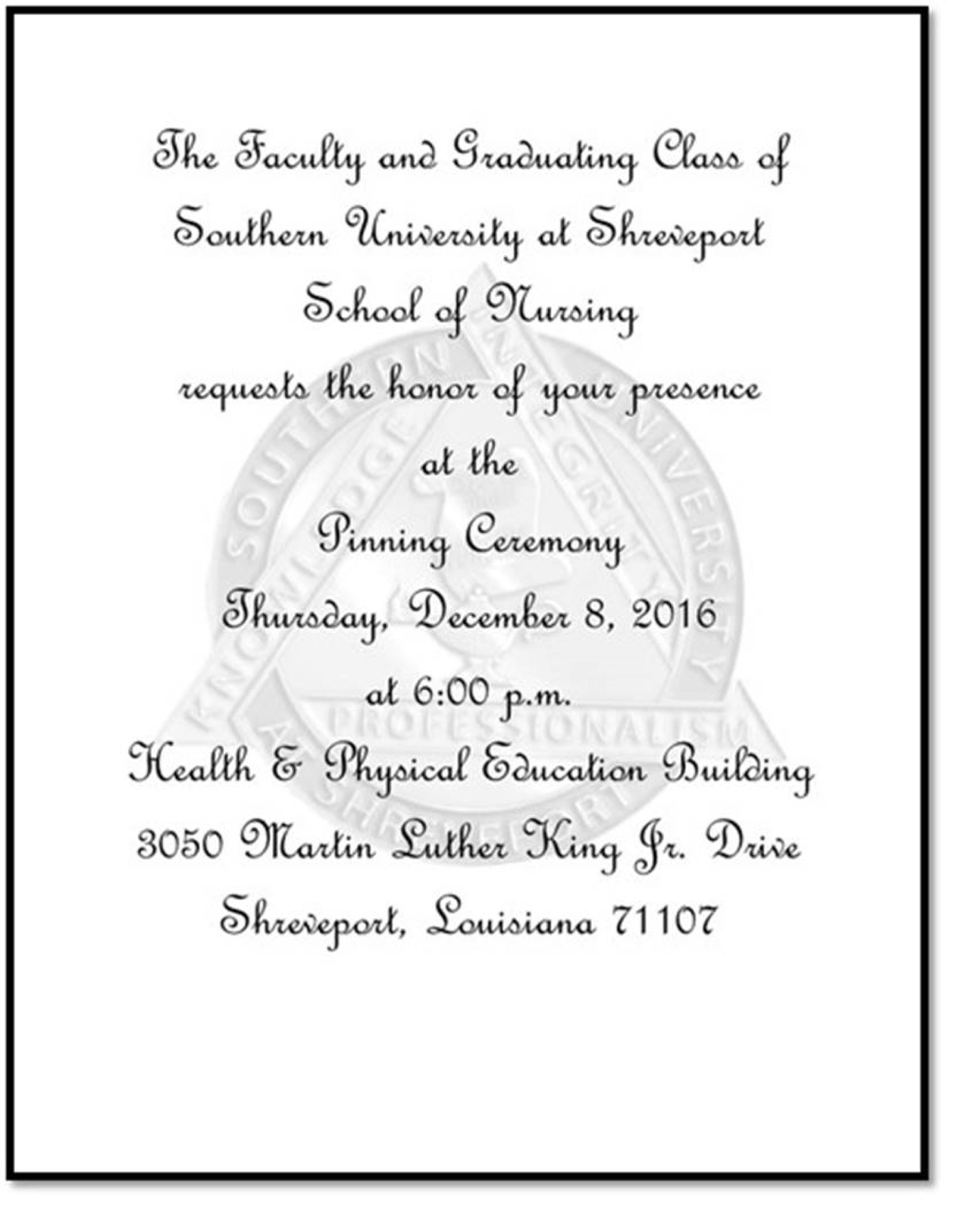 Nursing Pinning Ceremony